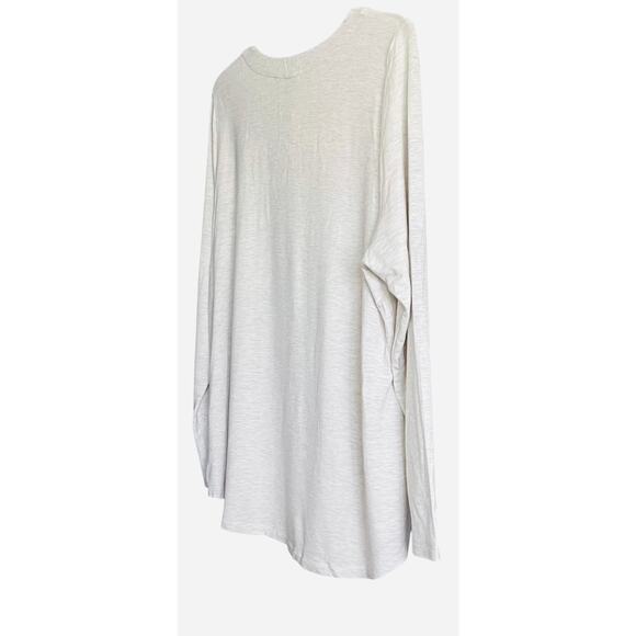 CABI LONG SLEEVE CREW NECK PULL- OVER TOP, WOMENS, XL, LIGHT GREY, HIGH-LOW - Picture 7 of 12
